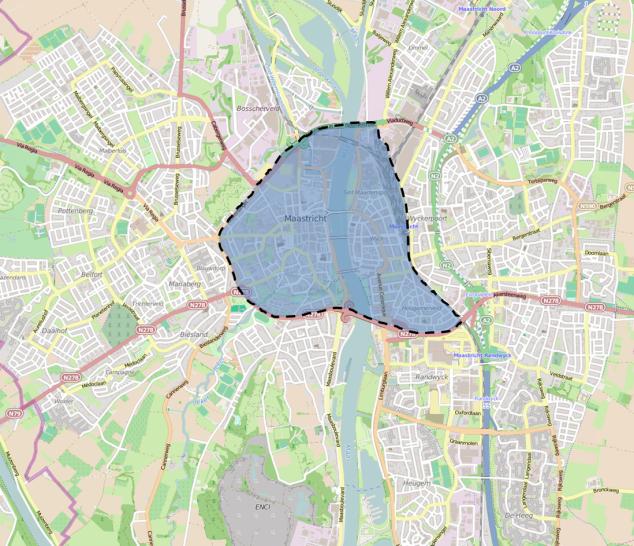 supermarkt naar de huidige maatstaven beperkt (Caberg, Daalhof, Ambyerstraat Noord en De Heeg).