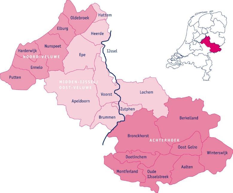 2. Programmaverantwoording 2.1. Kerngegevens Werkgebied 2016 Deelnemende gemeenten en inwonertallen per 1-1-2016 Aantal deelnemende gemeenten 22 Totaal aantal inwoners 814.