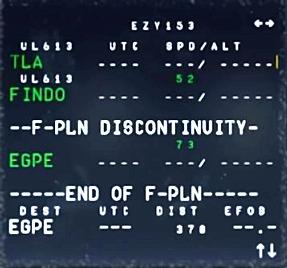 Je drukt op de knop naast EGPE (groen) en dan kom je in de pagina Dan ligt het voor de hand dat je daarna de volgende airway links invult en dat is UT420 en dan in de rechterkolom het volgende