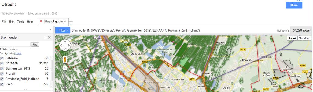 Bronhouderbestanden landelijk gebied Link in METT naar viewer Regio Utrecht: