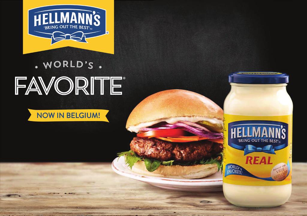 Hellmann s Real: Wereldwijd geroemd en nu eindelijk ook in België verkrijgbaar Verrijk je burger vanaf nu met Hellmann s Real Kosmopolitische foodies hebben Hellmann s Real ongetwijfeld al ontdekt