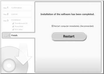 Klik op [Easy Installation/ Eenvoudige installatie]. Volg de aanwijzingen op het scherm om de software te installeren. 3.