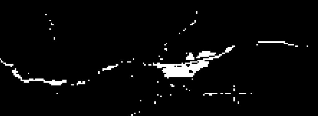 Figuur 20: Boven binaire weergave wit: water, zwart: non water, onder weergave SWIR band (Bron: Eigen Bewerking) Op basis van deze twee ratio s kon landbouwland, weiland en