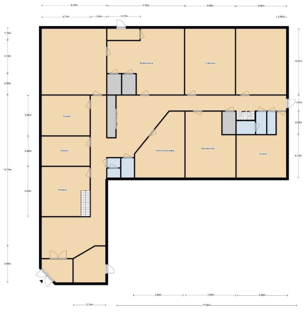 Aan deze plattegrond zijn geen