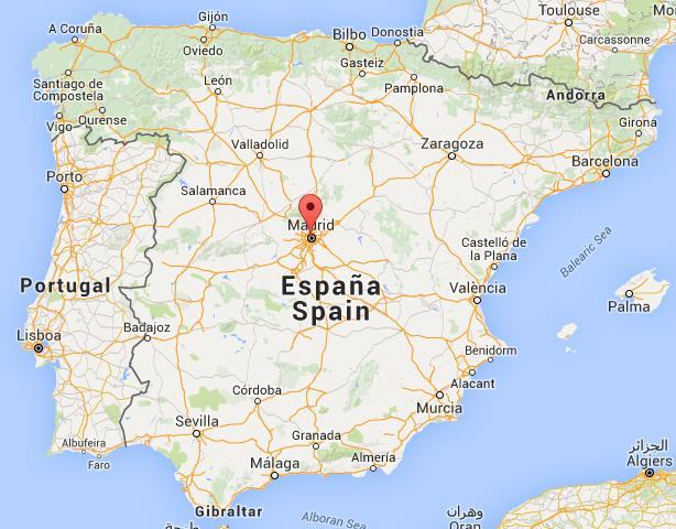 Oppervlakte Spanje: Hoofdstad: Inwoners Spanje: