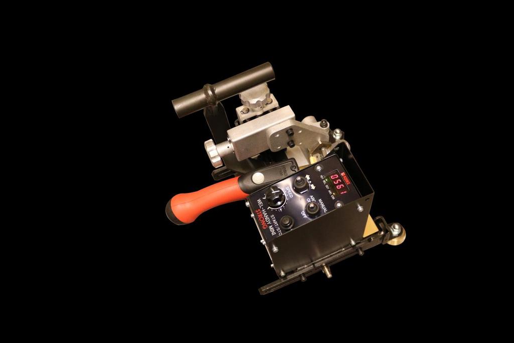 Lasmachine WEL-HANDY MINI STRONG Compacte machine voor lasmechanisatie Kenmerken en voordelen Compact en robuust Accuraat en constante snelheid 35 kg sterke magneet voor maximale kracht