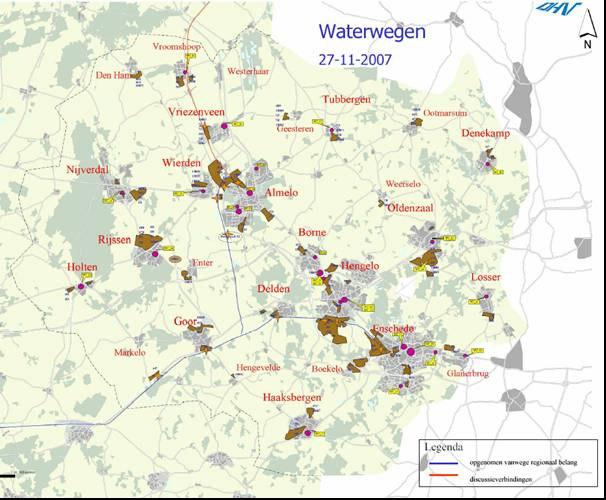 Bijlage A Kwaliteitsnet waterwegen Twente (Bron: kwaliteitsnet
