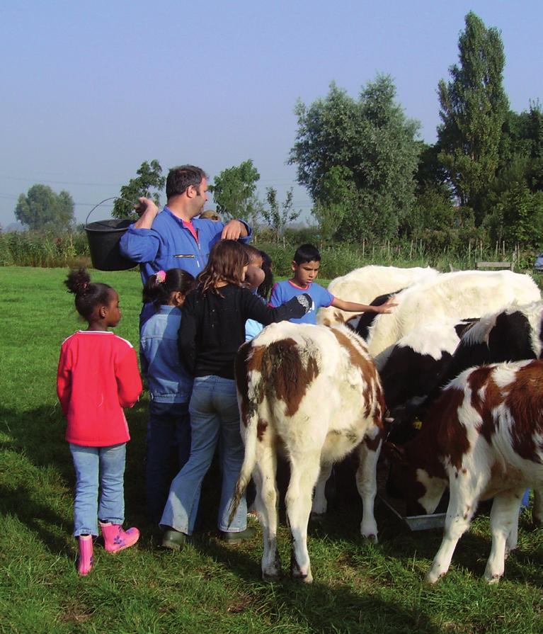 september 2010 3 Tussen de middag wordt er op de boerderij gegeten. De kinderen nemen hun eigen lunch mee en deze kan worden aangevuld met producten van de boerderij.