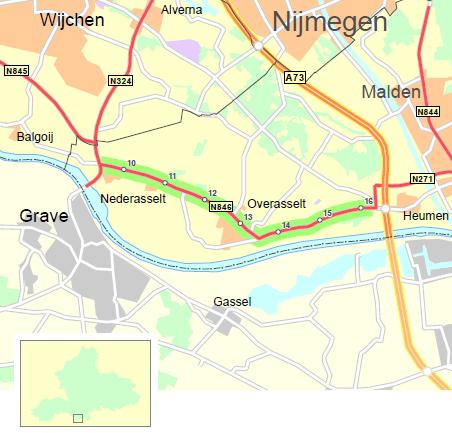 Naam: Traject 112 N846 (Nederasselt Heumen) Planjaar Uitvoering Referentienummer: U-2015-TP112 Beheer en onderhoud Uitvoering door: Provincie Gelderland Regio: Stadsregio Arnhem Nijmegen 2015 2015 O.