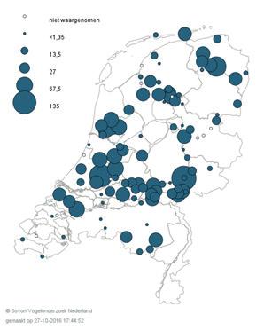 Slaapplaatsen: wederom bescheiden aantallen Grote Zilverreiger Vorige winter waren er minder Grote Zilverreigers in Nederland dan in het recordseizoen 214/15. Hoe zou het dit jaar zijn?