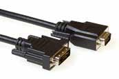 Retail verpakte kabels - Video kabel Ewent Verloopkabel DVI-A male - VGA male Connector A Connector B : DVI-A male : 15 Pin HD D-sub male : Zwart EW9854 EW9854 Lengte: 2,00 m