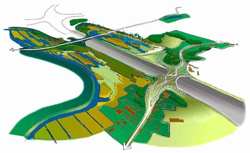 Ten zuiden van de landgoederenzone, rondom de Ridderster en ten zuiden van Ridderkerk-West ligt De Vallei.