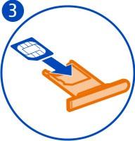 5 Sluit de cover van de micro-usb-aansluiting. De SIM-kaart verwijderen 1 Open de cover van de micro-usb-aansluiting.