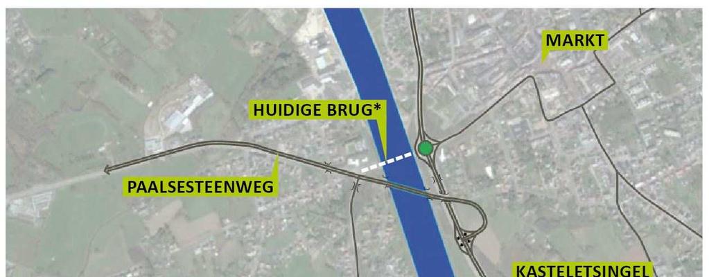 Nieuwe kanaalbrug in Beringen De huidige brug voldoet niet aan de actuele EU-normering naar doorvaarhoogte.