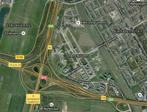 3 HET PROJECTGEBIED 3.1 Huidige situatie Het projectgebied ligt op het terrein van de asfaltcentrale van KWS infra/acu aan de Groenewoudsedijk in Utrecht (provincie Utrecht).