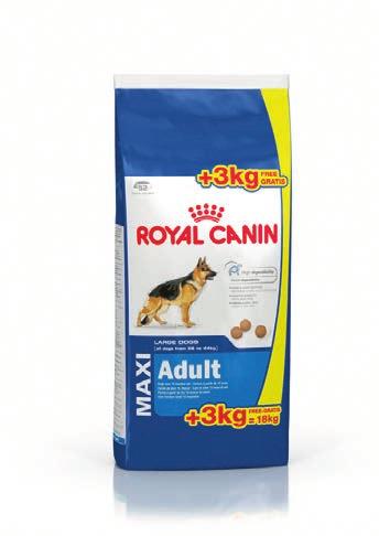 variëteit Volledige premiumvoeding voor honden Royal Canin Size Health Nutrition Maxi Adult** kg + 3