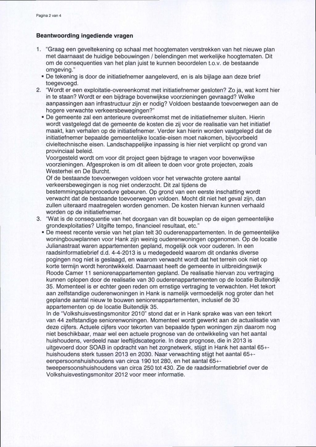 Pagina 2 van 4 Beantwoording ngediende vragen 1.