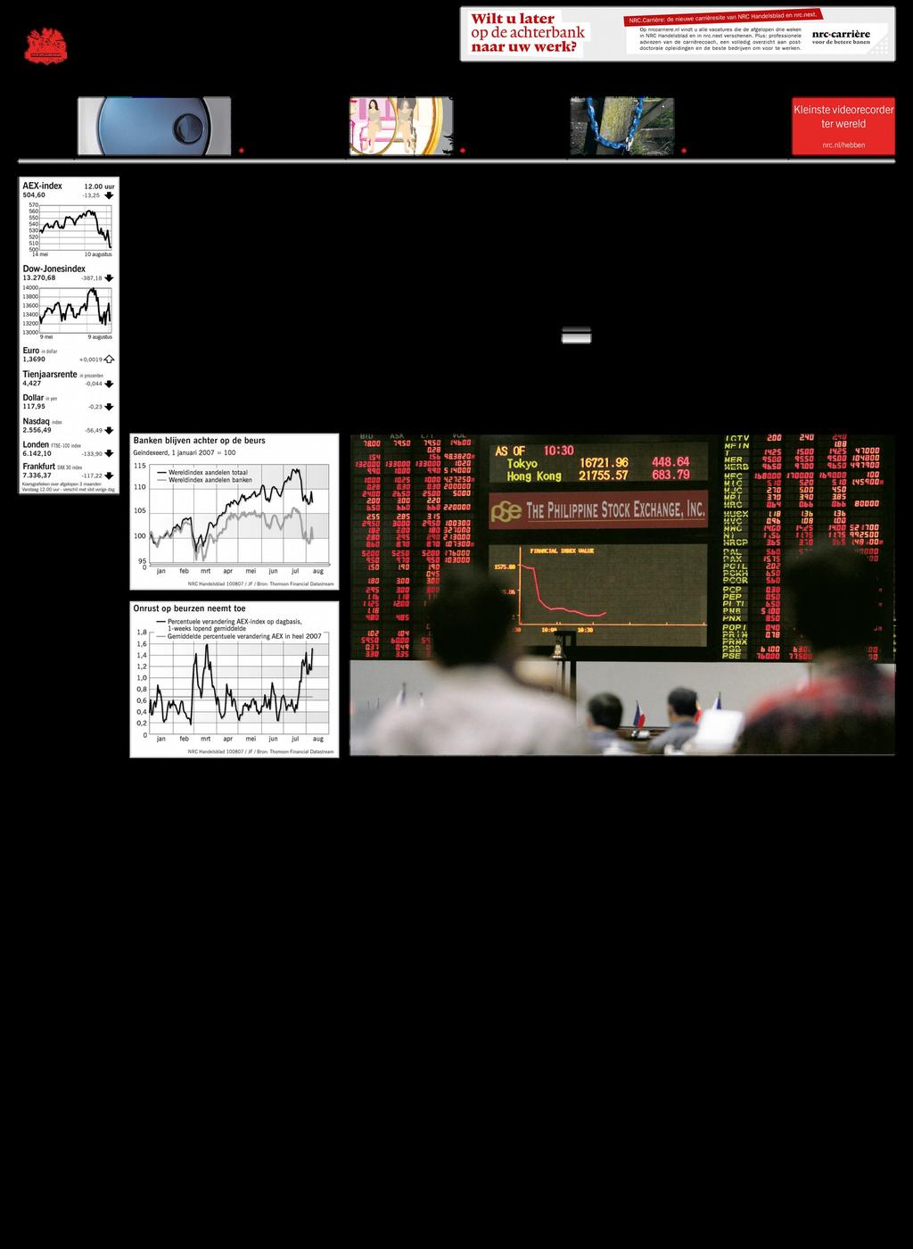 Cover Economie-katern NRC Handelsblad, 10