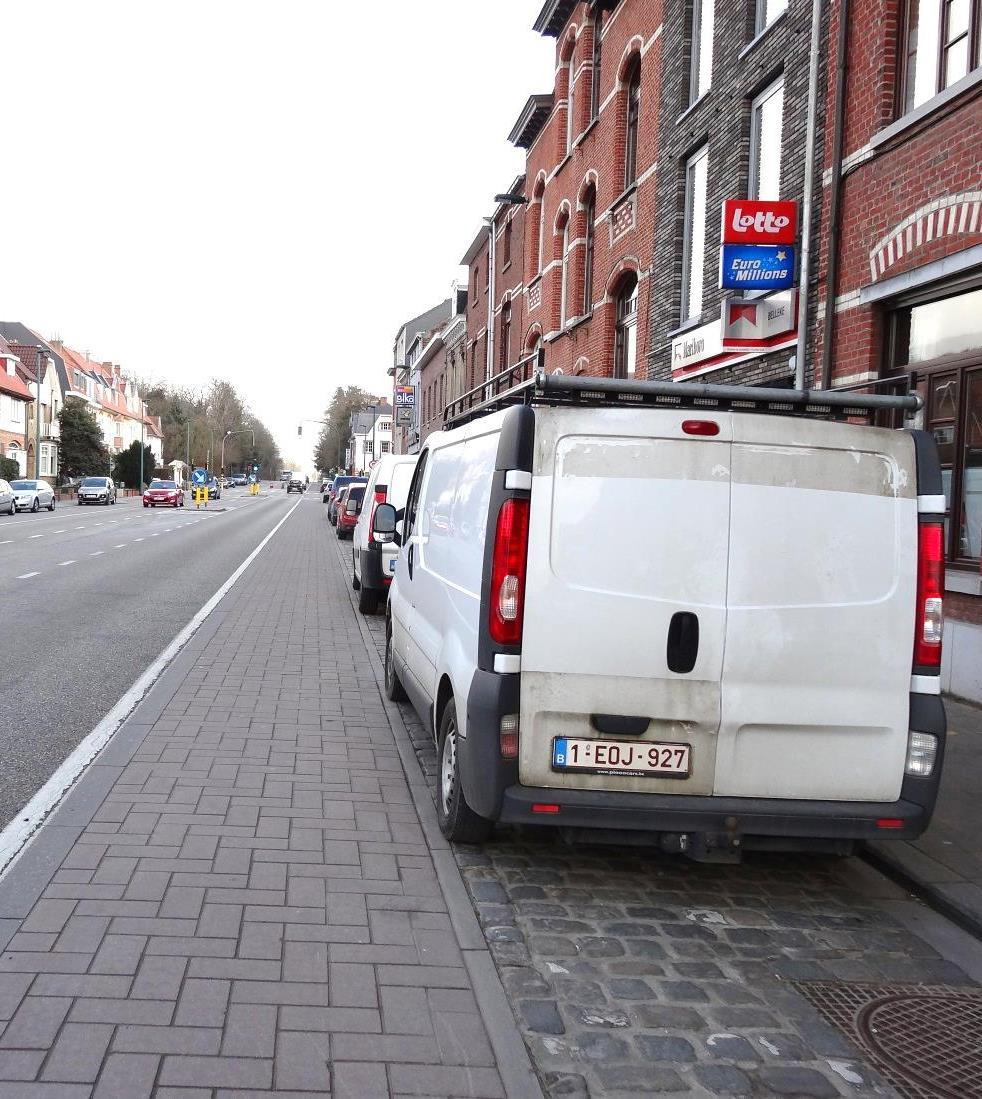 cm parkeerstrook 80 cm Fietser