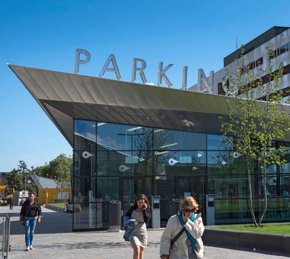 Voor het dak van de parkeergarage is gekozen voor het Nophadrain Parkeerdaksysteem.