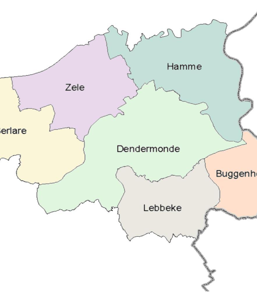 Eerstelijnszone Dender Aantal inwoners: 139.554 Dendermonde: 45.573 Lebbeke: 19.