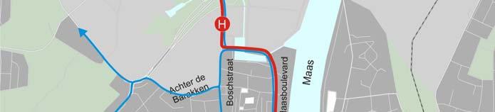 naar de Maasboulevard Extra overstap voor kleine groep reizigers De reizigers