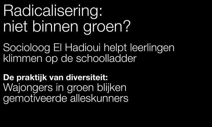 Socioloog El Hadioui helpt leerlingen klimmen op de