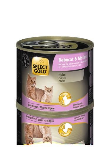 Babycat & Mother SELECT GOLD Babycat & Mother optimale groei.