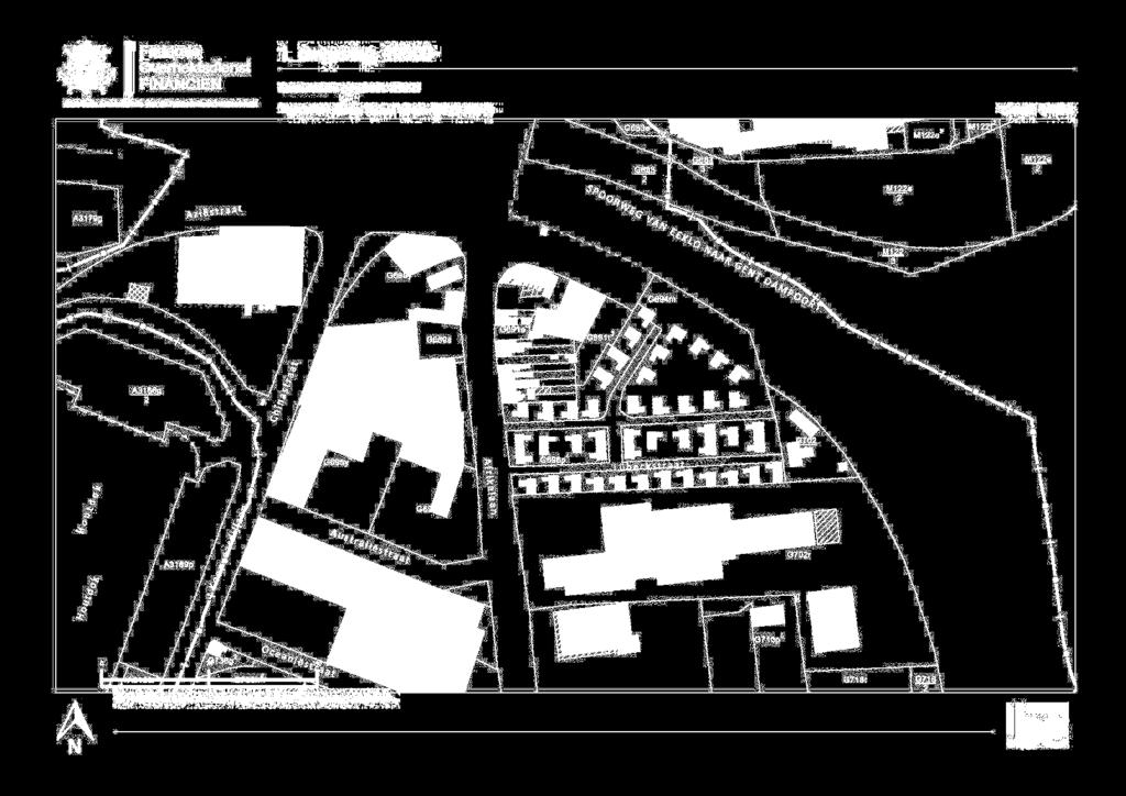 BESTAANDE / TE SLOPEN VOLUME voortuin -0 As van de baan G696p4 G69y As van de baan G69w2 INPLANTINGSPLAN - BESTAANDE TOESTAND schaal /00 G696b4 BESTAANDE / TE SLOPEN VOLUME -00-00 -000 voortuin -02