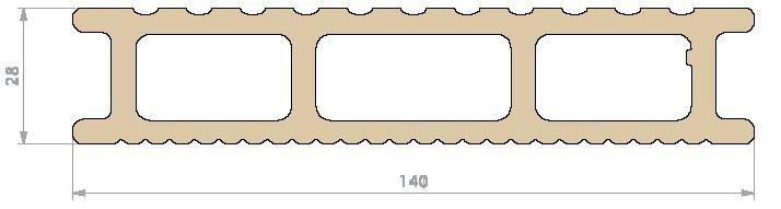 WORTELDOEK 2m10X5m 11,13 COMPOSIET TERRAS - TERRASSE EN COMPOSITE DECEUNINCK