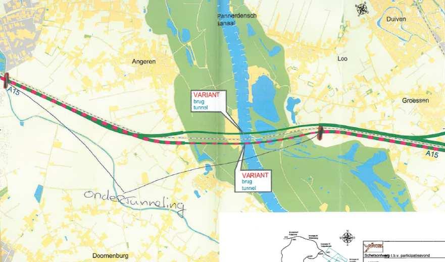 Op de uiteindelijk te maken keuze kan nu nog niet te zeer vooruitgelopen worden, Om een goede afweging te maken worden de effecten van beide opties (brug en tunnel) in de TN/MER inzichtelijk gemaakt.