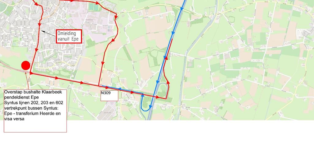 202, 203 en 602 vertrekpunt bussen