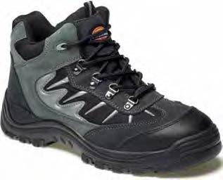 5) 6 DFA23385A STORM SUPER SAFETY HIKER Bovenkant suede en mesh. Cambrelle gevoerd. Antistatische hiel met schokdemper. Stalen neus EN345 (200 Joules).