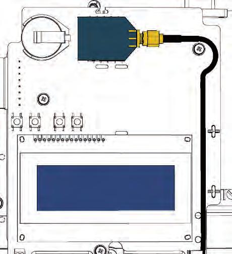 ZigBee slave-set installeren Sluit de antennekabel aan op de ZigBee-kaart.