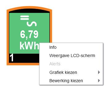 Layout - Omvormer U kunt aanvullende informatie over de omvormer bekijken door met de rechtermuis-knop op