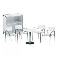 kleuren*) 1 tafel rond, 4 stoelen 195,75 Basic