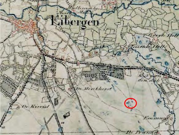 Kaartfragment militaire topografische kaart; blad 34 4rd 1830-1850; 1:50:000.
