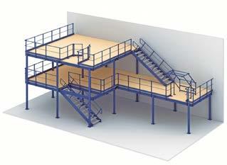 Andere systemen X Entresolvloeren Industriële platforms die de oppervlakte van bedrijfshallen en