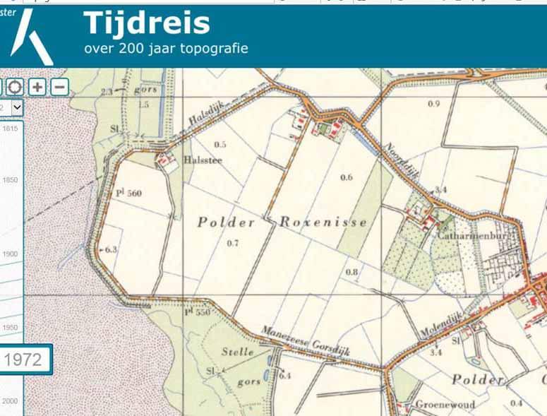 Topografische ondergrond 1972 & 2000 2.