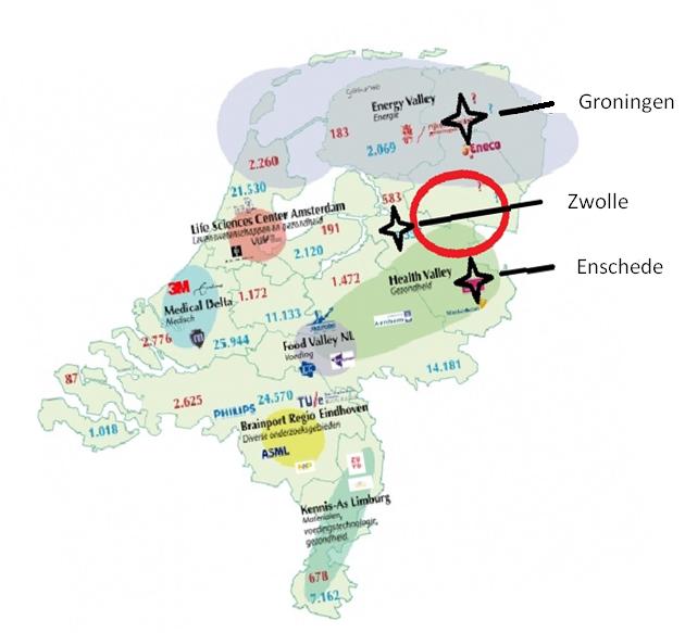 Positionering: Industrieel hart Vierkant voor Werk Industrieel hart van Stedelijke (kennis) driehoek