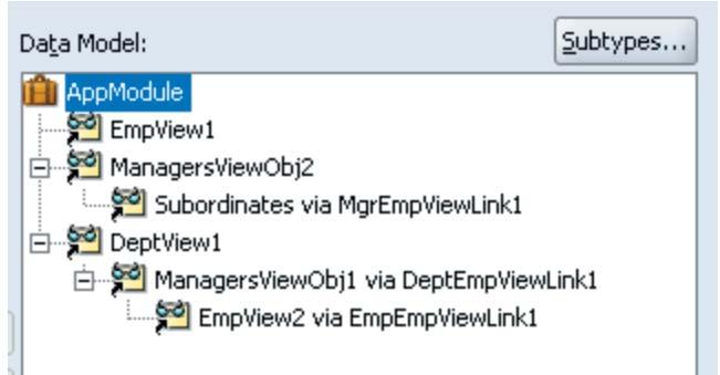 Deze stap is vergelijkbaar met de ontwikkeling van specialistische Views voor Module Components in Oracle Designer.