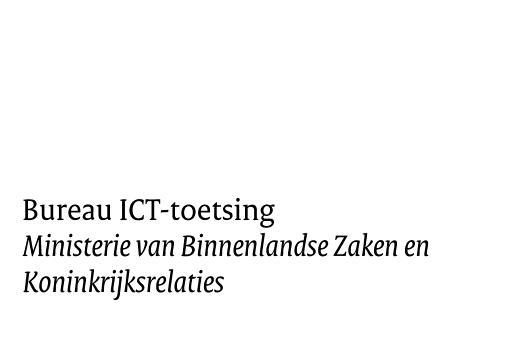 nl Contactpersoon Cokky Hilhorst Uw kenmerk IENM/BSK2017/11153 Betreft Definitief BIT-advies voor het programma Digitaal Stelsel Omgevingwet Geachte mevrouw Schultz van Haegen, U heeft het Bureau