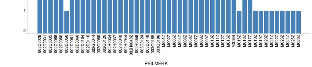 Daar waar de bodem zacht is (slib) wordt de meetbaak voor waterpassing voorzien van een brede voet, zodat deze niet kan wegzakken in het zand