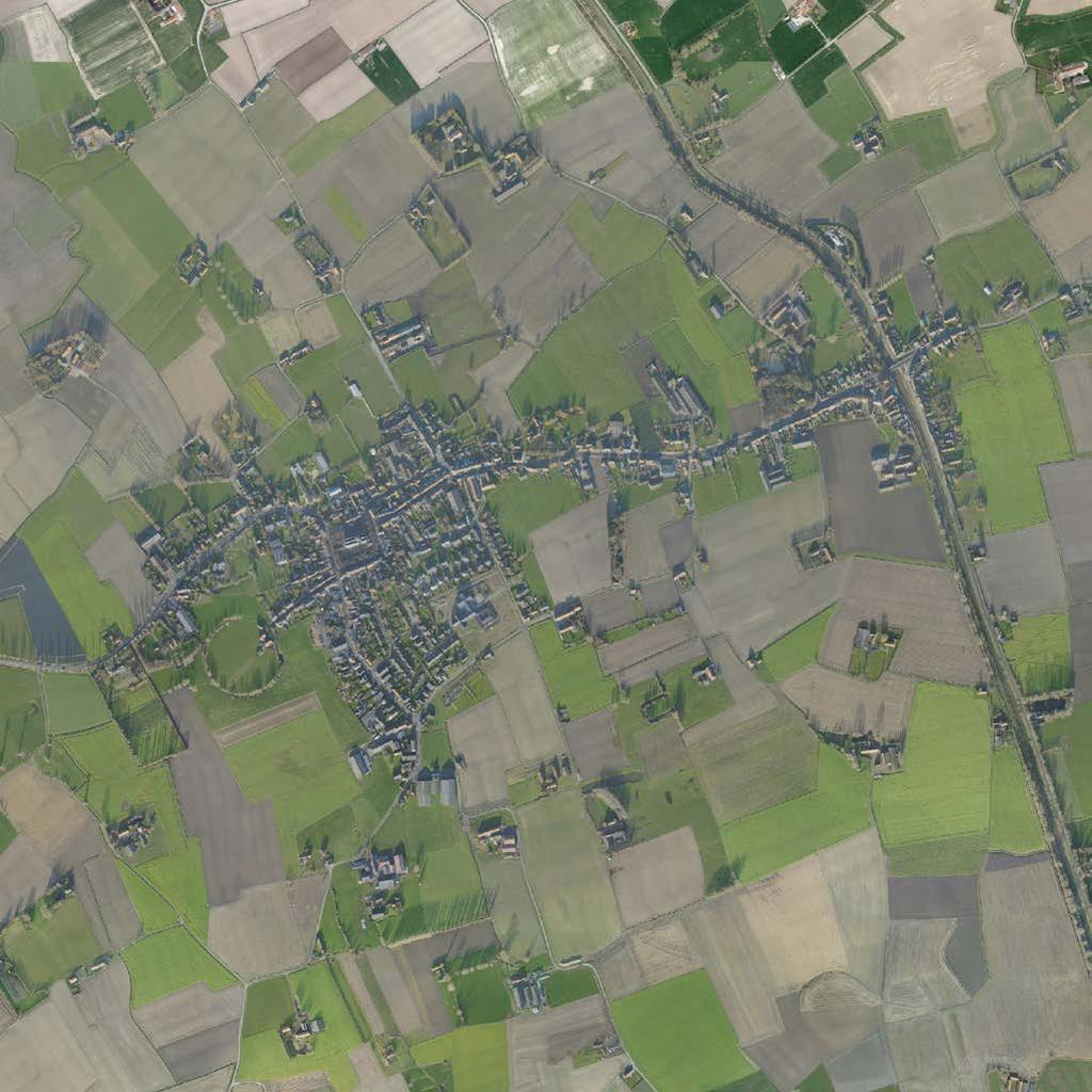 500 m Figuur: luchtfoto, case Alveringem De luchtfoto toont de huidige conditie van het dorp Alveringem.