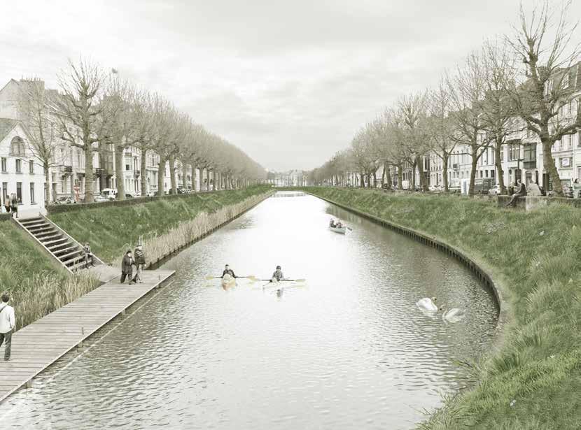 Water als drager van de historische binnenstad De Lieve en de Leie zijn in de cultuurhistorische binnenstad van Gent de drager van de toeristische rondvaarten.