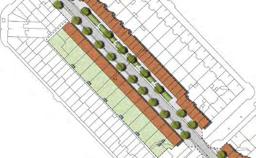 Praktijkvoorbeeld vooroorlogs bouwblok (vlak) N Boom Rijweg betonklinkers Stoep betonstraatstenen Dak Projectgrens CycloMedia Technology B.V.