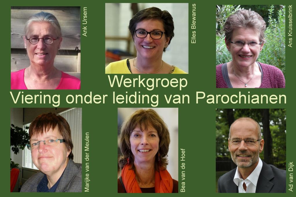 Viering onder leiding van parochianen Ank Ursem, Elles Blewanus, Ans