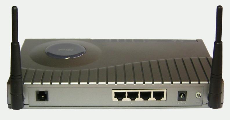 Aan/uit-schakelaar NL Inhoudsopgave: Stap 1-10 Installatie van de hardware Stap 11-24 ADSL instellen Stap 25-32 Beveiliging verbeteren Bijlage A Netwerkinstellingen controleren Appendix B