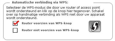 informatie). U hebt vervolgens twee minuten de tijd om op de WPS-knop op de zijkant van de Hercules Wireless N-stick te drukken en een verbinding met de router te bevestigen.