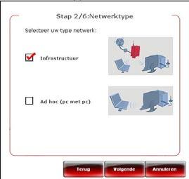 Hercules Wireless N USB HWNU-300 - Stap 1: geef een naam op voor de Favoriet (bijvoorbeeld: Werk, Thuis, Mijn netwerk). - Stap 2: selecteer de modus Infrastructure of Ad hoc als netwerkarchitectuur.